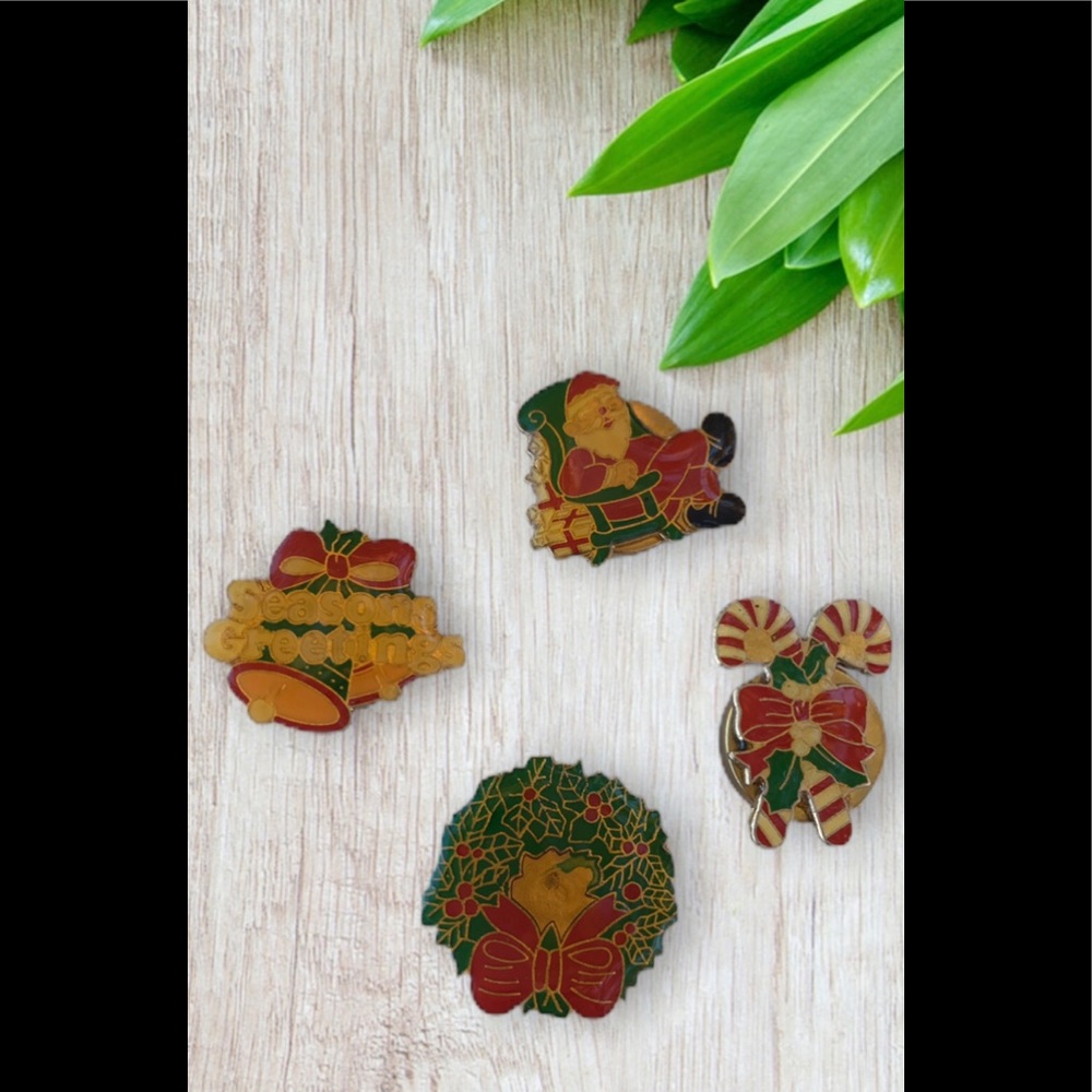 Vintage Christmas Button Covers